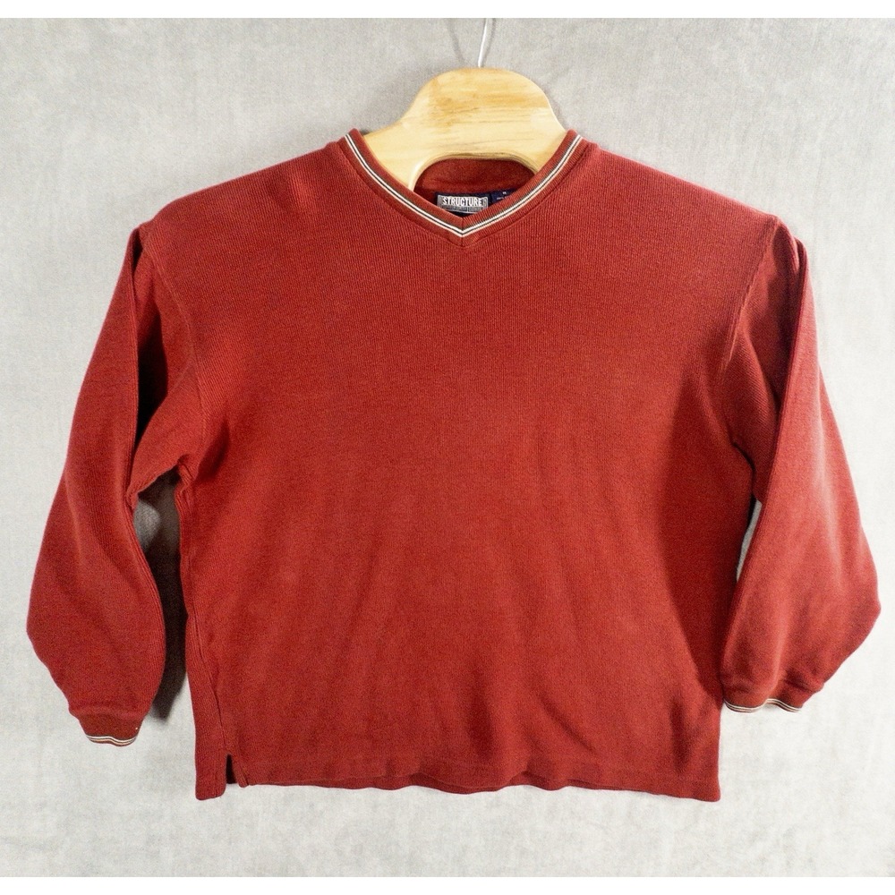 Vintage Structure 1990's‎ Baggy Sweater Mens Medium 100% Cotton Preppy Casual